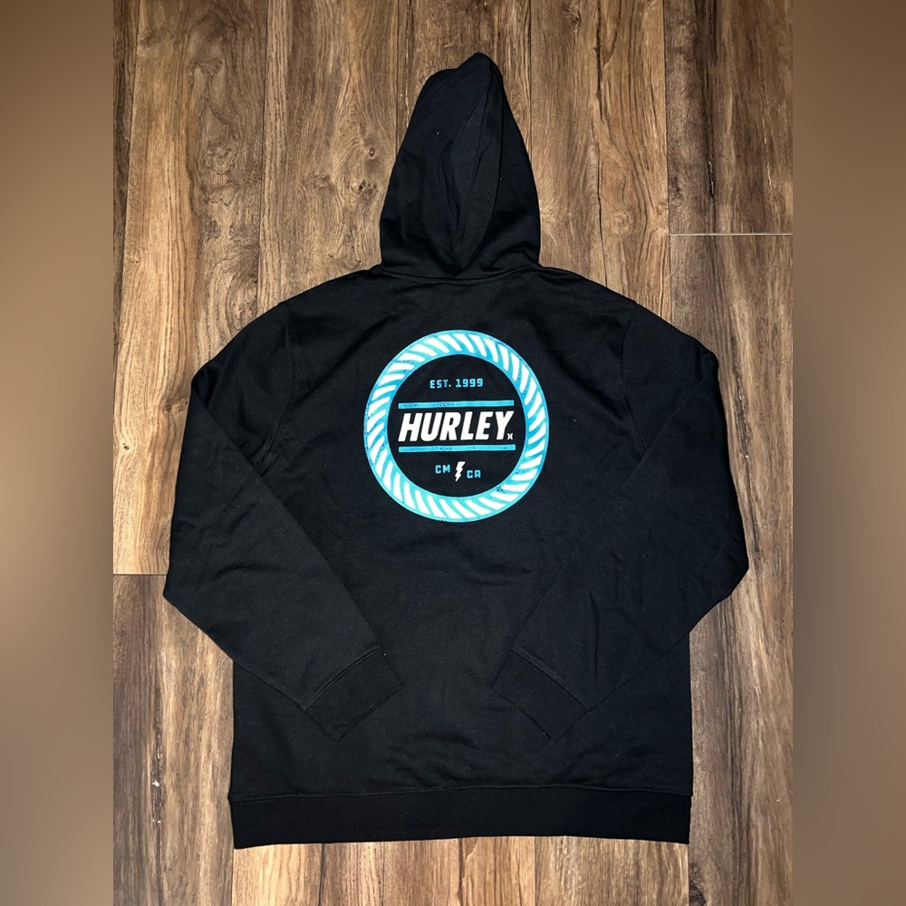 NWT Men’s Size X-LARGE Hurley Wheel Fleece Pullover Hoodie.